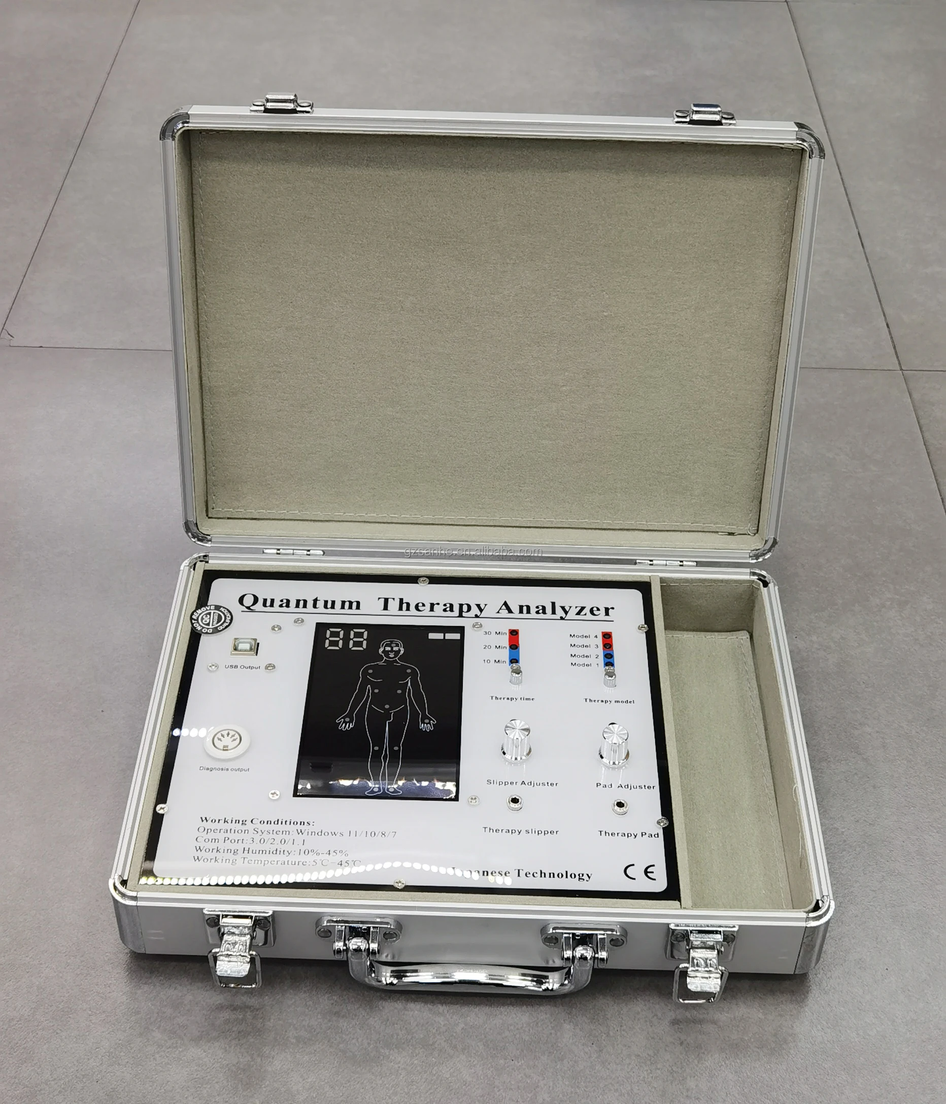 8TH TENS Pads Slipper Hand Comb Quantum Resonance Magnetic Analyzer Machine House-Service Detector Tester Physical Therapy