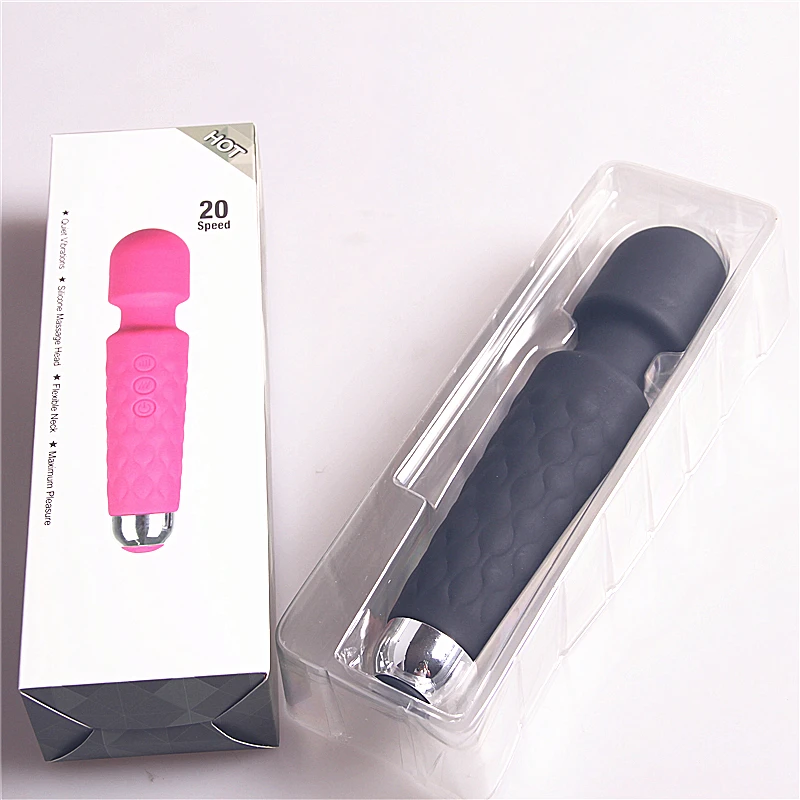 GF IPX7 Waterproof 20 Modes Wand 8 Speeds Massage Vibrator Sex Toys for Woman