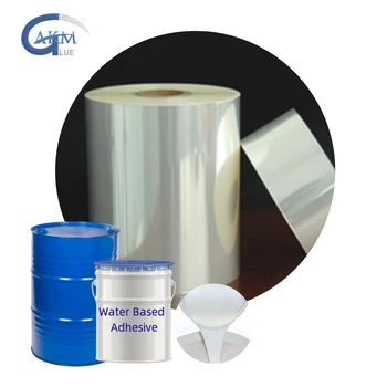 Water based adhesive glue for foil wholesale environmental milky white glue excellent adhesion PSA for tape