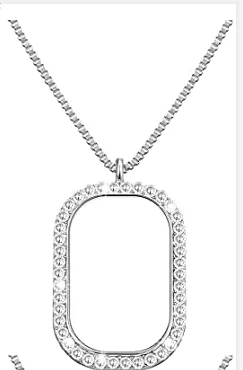 luxury rhinestone sublimation necklace blanks custom