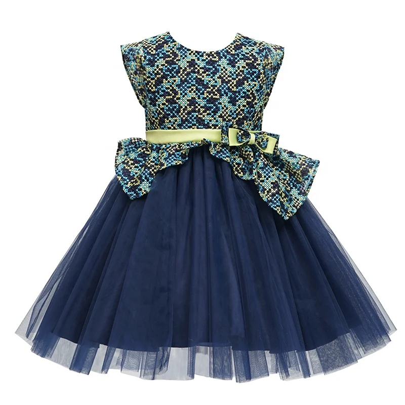 navy blue kids dress