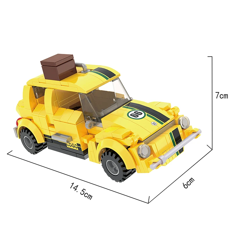 COGO  Kids Vehicle Blocks Toys Model Car Building Block Speed Racing Building Toys for Kids