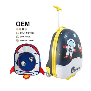 2PCS Girls and Boys Backpack with Wheels School Sac D'ecole Kids Rolling Backpack Trolley Wheels Luggage with Lunch Box
