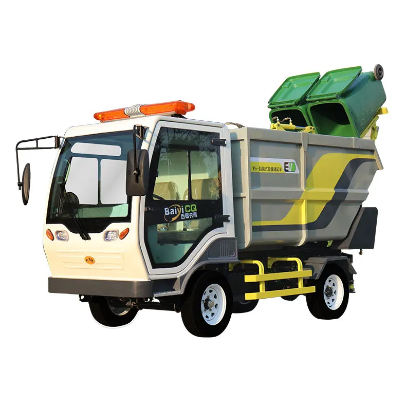 Factory Customized Full Electric Small Waste Trash  Rubbish Compactor  Collector  Vehicle Truck