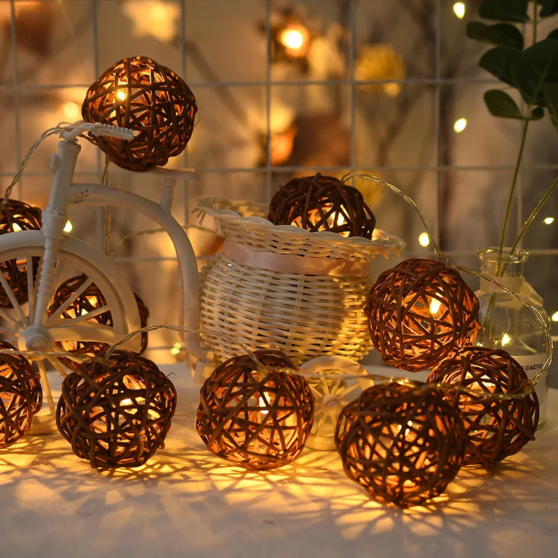 solar LED modeling holiday festival party lights LED outdoor garden string lights decoration details