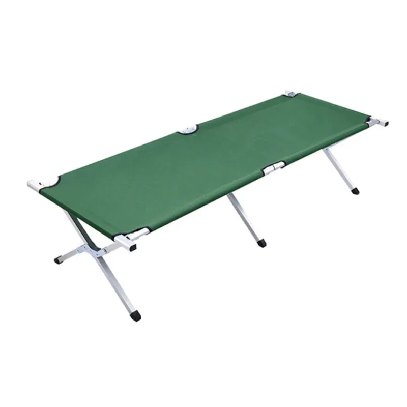 Folding Camping Bed Cot With Carry Bag 120 Kg Load Lightweight Single