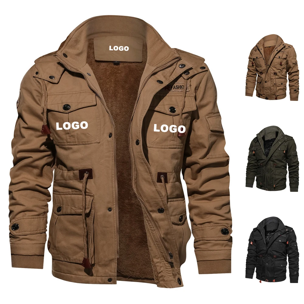 Plus Size Men's Jackets Coats Zip Up Designer Custom Fleece Winter ...