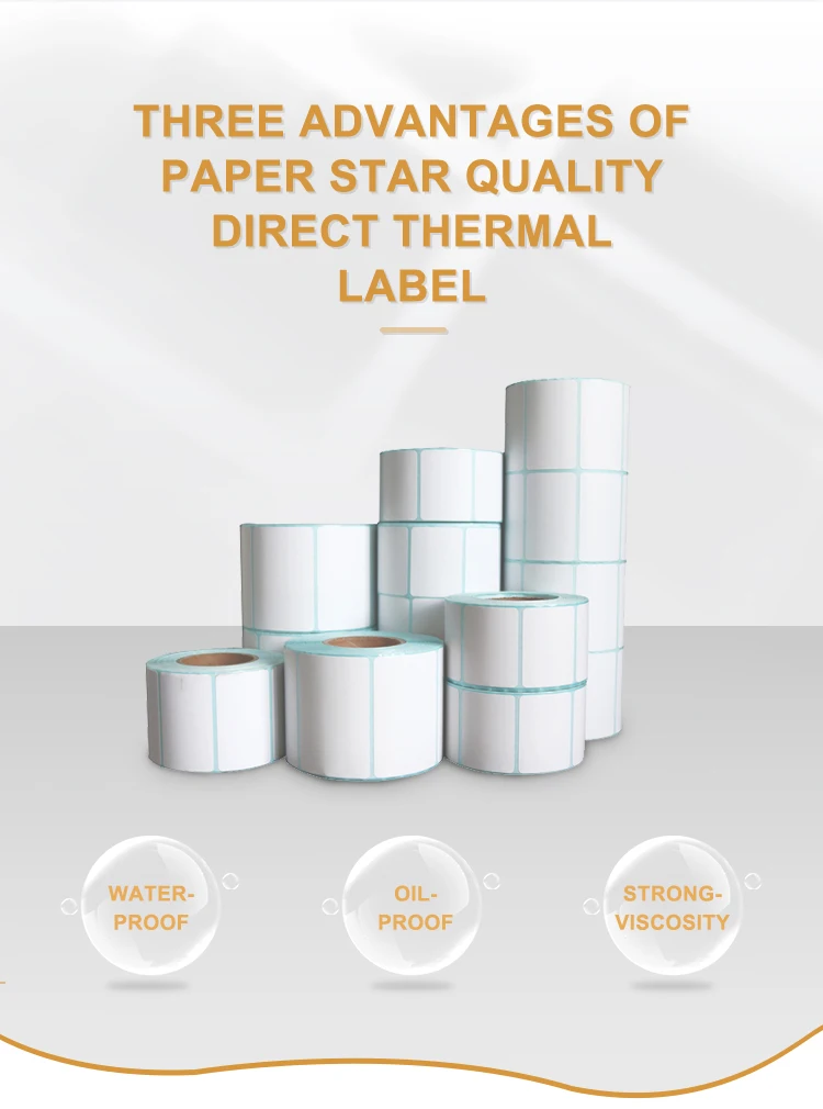 Thermal Label Roll Customized 4*6 Thermal Paper Self-adhesive Label for Logistics Transportation Label manufacture