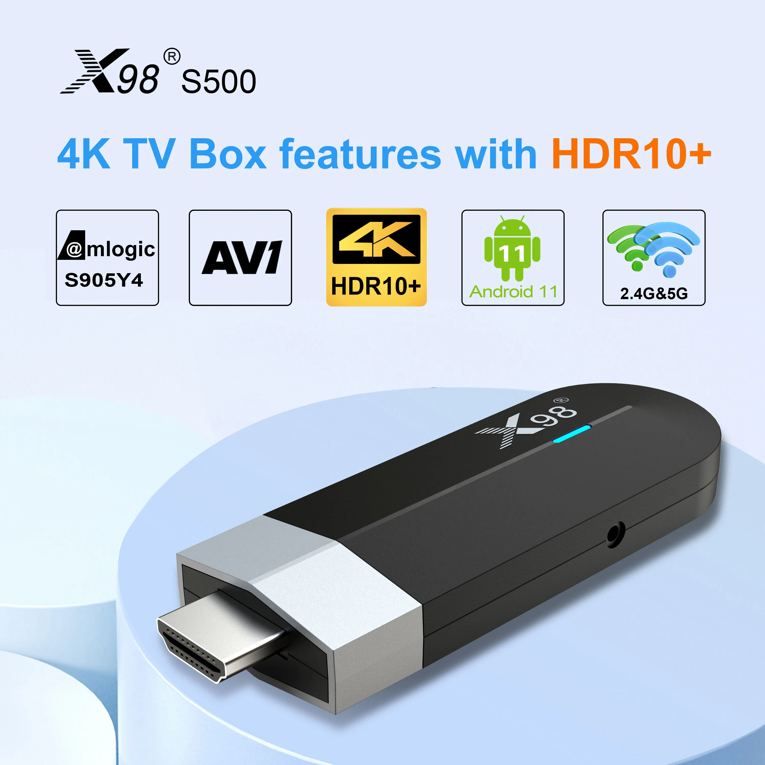 Newest 4k Tv Stick X98 S500 S905y4 Android 11 Portable Smart Android 11 ...