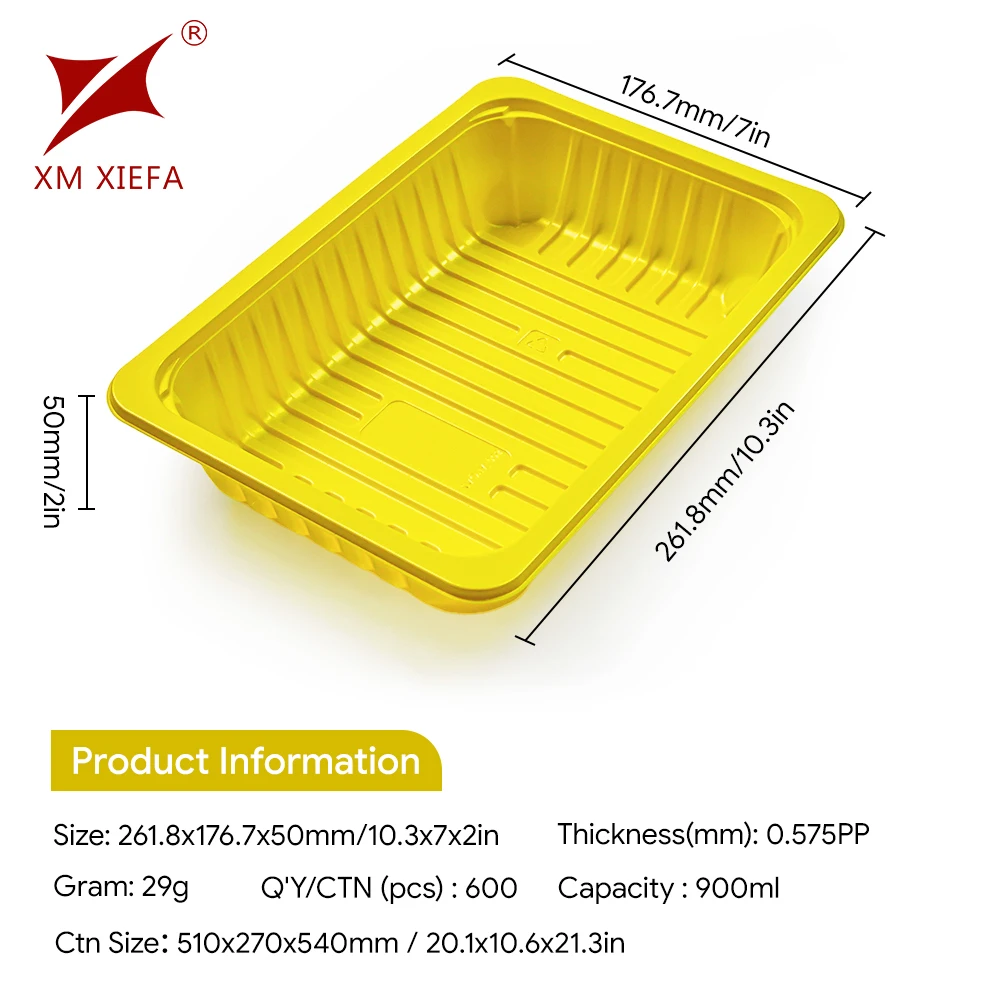 Disposable Food Tray Meat Tray for Supermarket Sealable PP Fresh Meat Display Tray