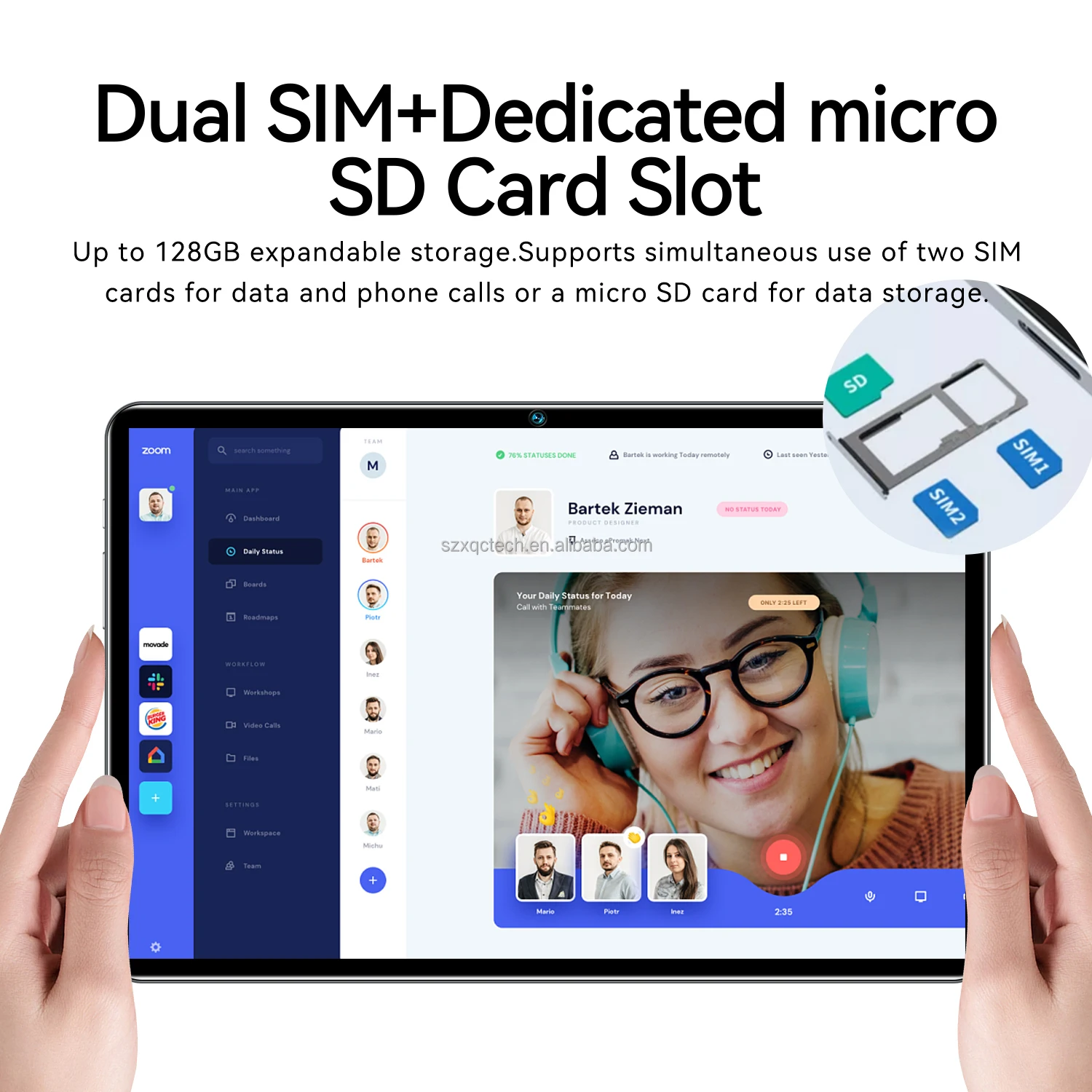 10.1-Inch Android P70 Tablet 16GB RAM+512GB ROM Dual SIM Card Touch Screen MTK 4G Shockproof Multifunctional Entertainment New