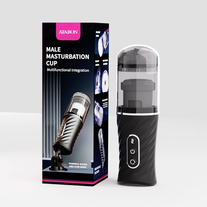 Powerful Base Sucker Electronic Handfree Male Masturbation Cup Real Sex Feel Sex Product for Men Made TPE High Quality Sex Toy