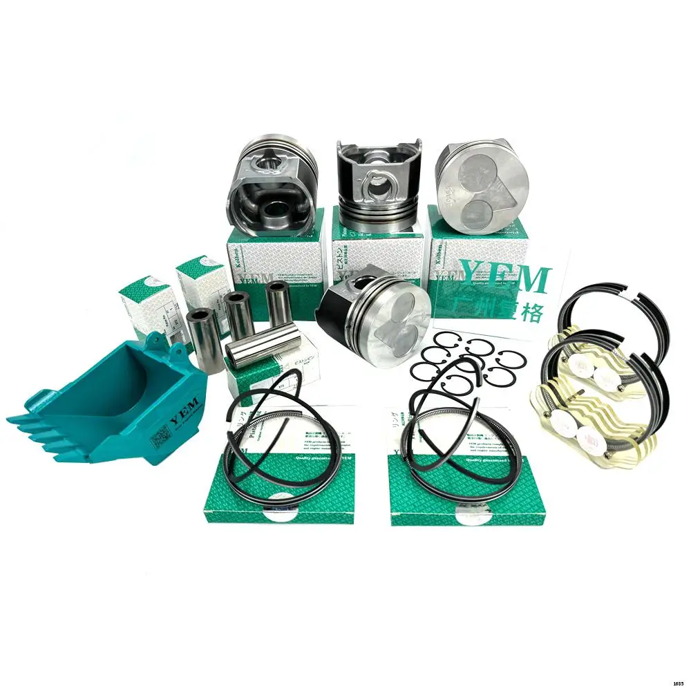 V2403 1G868-21112 Piston Kit Piston Ring Engine Parts Overhaul Kit for Kubota