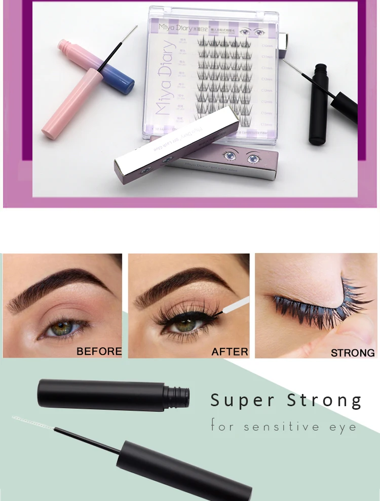 Quick Drying Eyelash Glue Fast Dry No Fumes 3ml 5ml 10 Ml Fake Strip