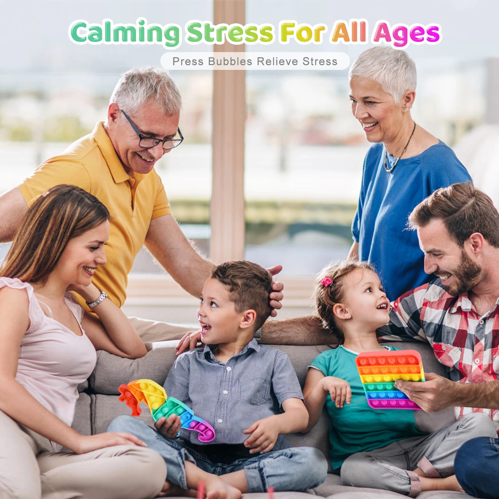 Оптовая Продажа с фабрики силиконовая игрушка для снятия стресса детей