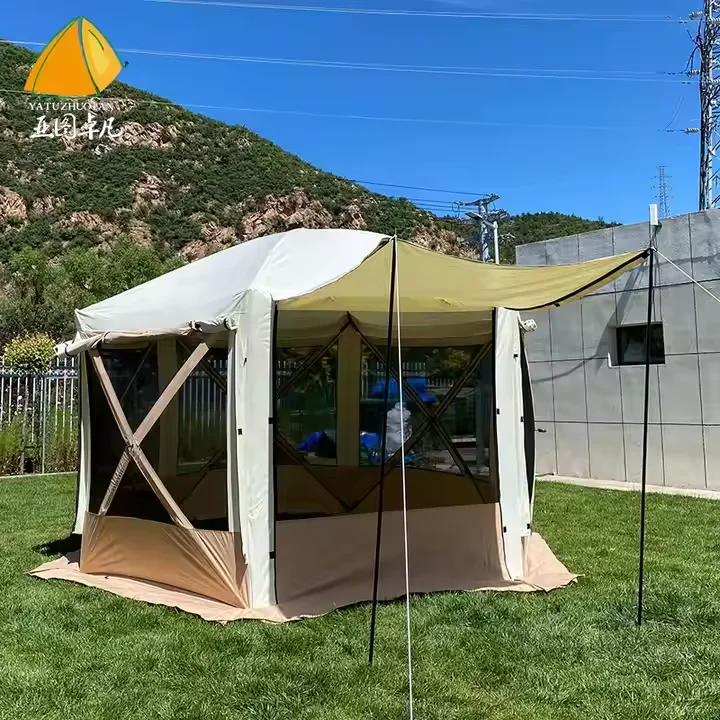 Hexagon Outdoor Tent Quick Open, Insect-Resistant Mesh