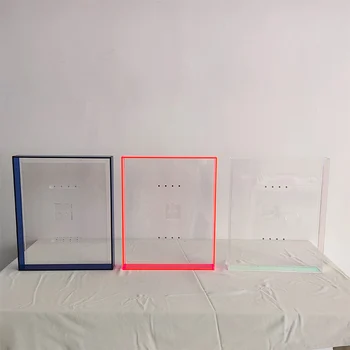 Neon Acrylic Wall Hanging Shadow Box Picture Frame Iridescent Floating Photo Frame for Gallery Magnetic Shadow Art Picture Frame