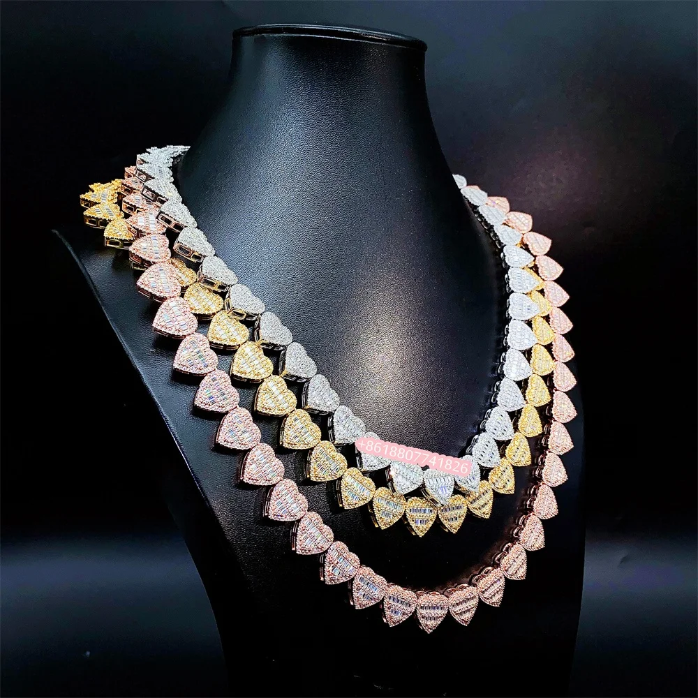 Customizable 2023 Baguette Hip Hop Bust Down Crystal Chain With Iced ...