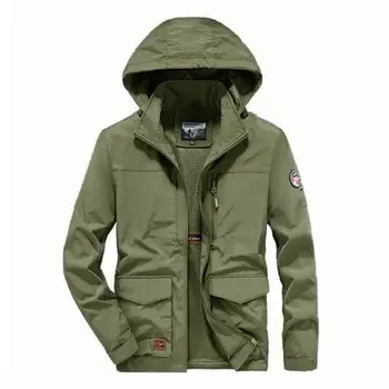 High Quality Men's Casual Hooded Top Jacket Autumn Windproof and Rainproof with OEM Service