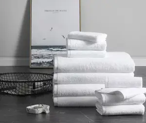 600gsm Hotel Bath Towel 100% Cotton White 5 Star Quality Luxury Spa Towel Quick Dry High Absorbency