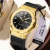 952 Gold Case Black Belt Leather Edition