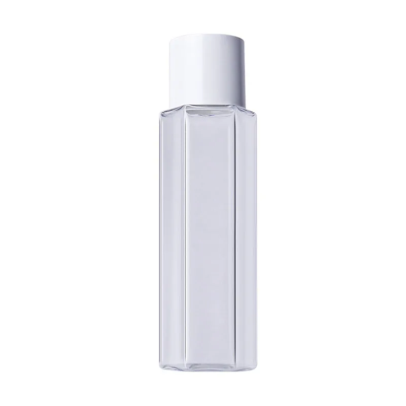 Custom 80ml 90ml 110ml 130ml Cosmetic Lotion Toner Bottle Unique Hexagon Face Cream Plastic Bottle