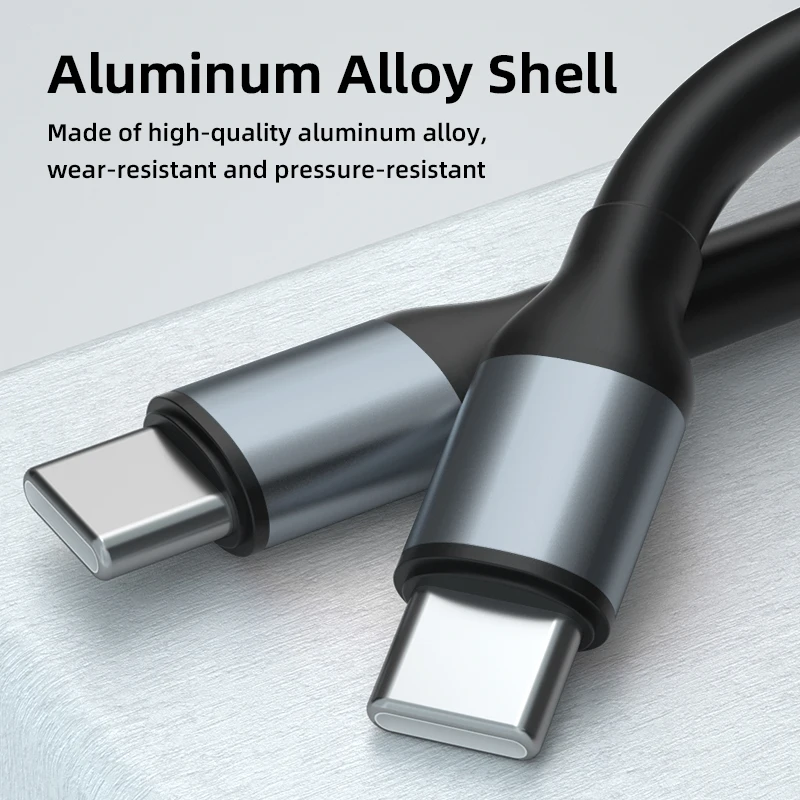Nylon Braided 3A USB C to Type C PD 60W Fast Charging Cable High Quality PD Charger Data Cord 20V 3A Charging Line Support OEM