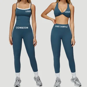 Women's Outdoor Sports Running Set Breathable Casual Fitness Wear Quick-Drying and Height-Tightening Waist Yoga Set