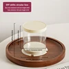 White circular box