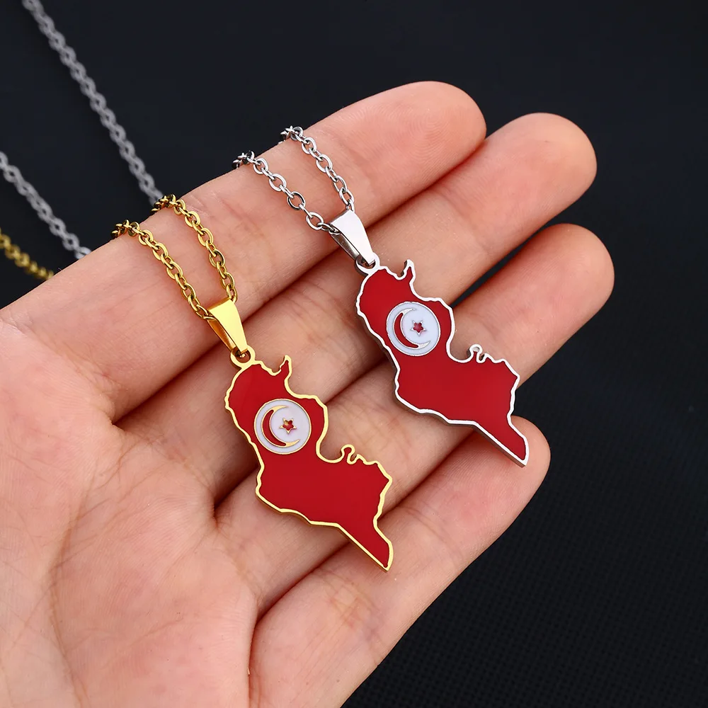 Africa Map Necklace