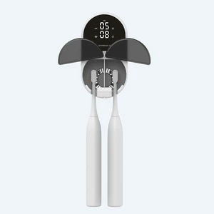Dual Electric Toothbrush Sanitizer with UVC+UVA Disinfection and Type-C Charging for Couples