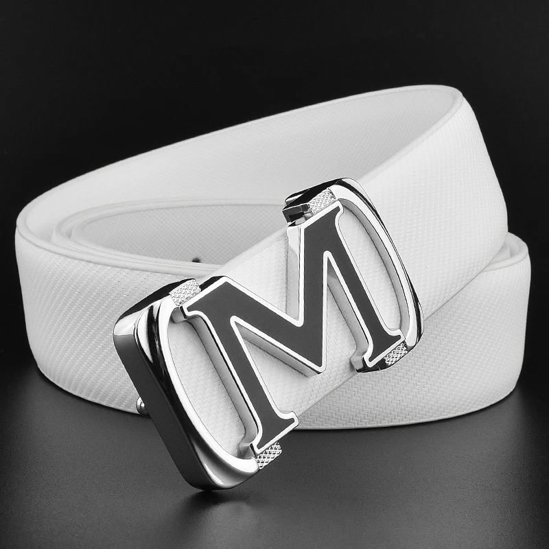 Buckle Mens Genuine Leather Belt 