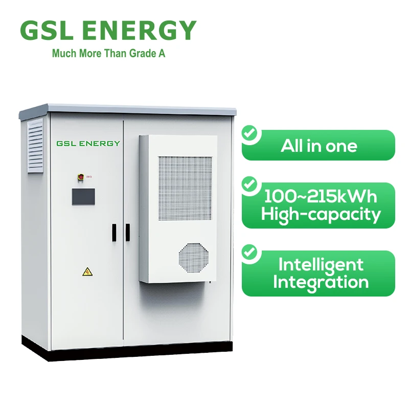 GSL Energy ESS 215kWh High Voltage Lifepo4 Commercial Industrial Solar Energy Storage System Bess BESS Solar Energy Storage