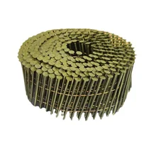 Electro Galvanized High Strength Flat Chickered Coil Roll Nail for Making Wooden Pallet