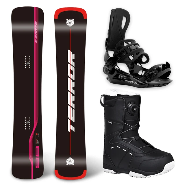 Snowboard Manufacture with Bindings Carbon fiber Equipment Competition Snowboard set freeride snowboard