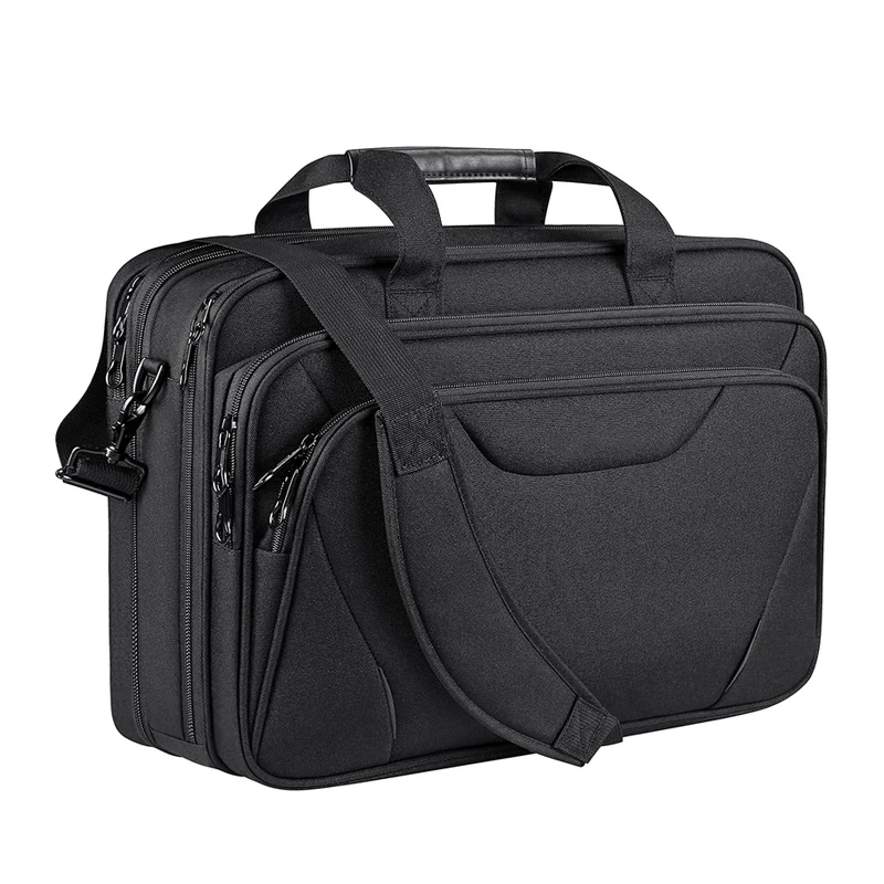 17.3 Inch Laptop Briefcase Bag Expandable Water-repellent Shoulder ...