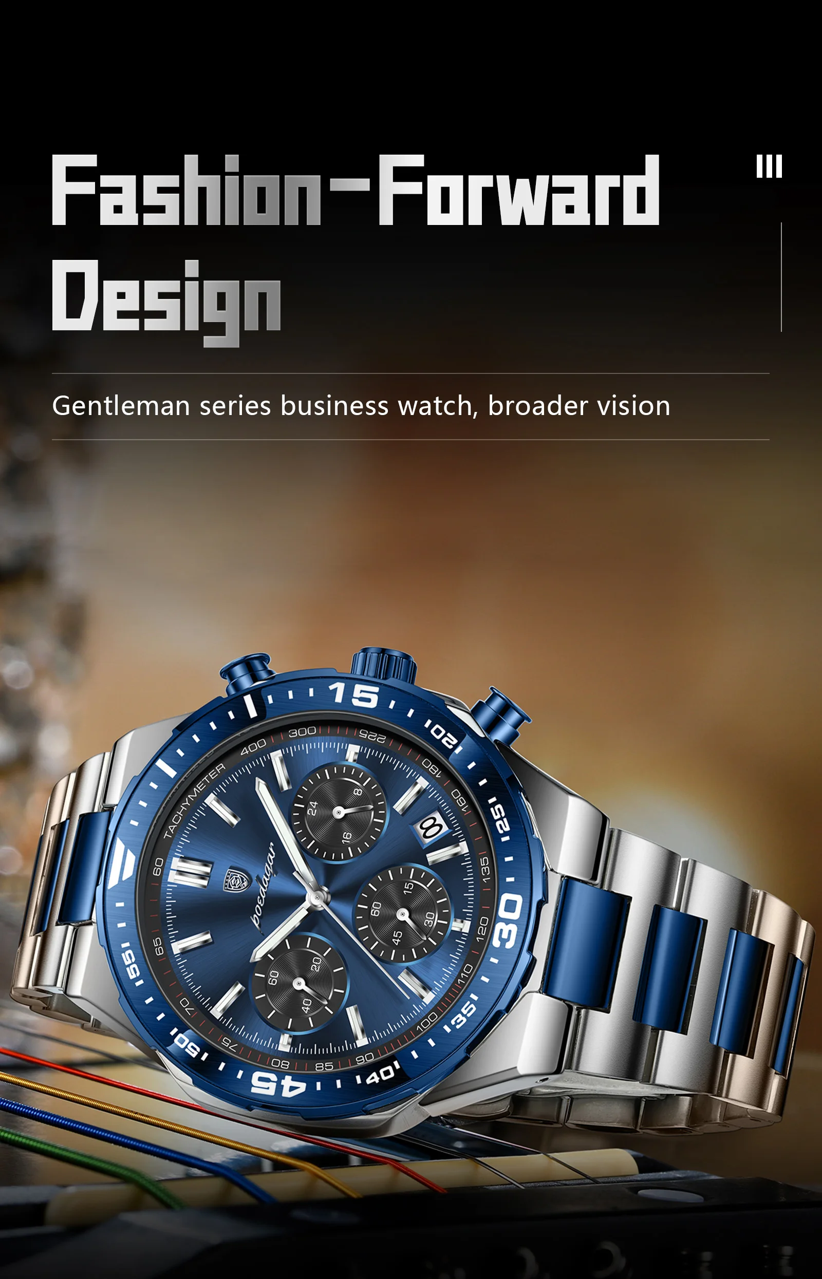 Poedagar 697 Business Chronograph Men's Watch