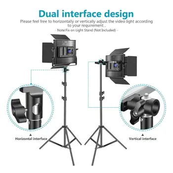 Neewer Advanced 2.4G 660 LED Video Light, Dimmable Bi-Color LED Panel+LCD Screen and 2.4G Wireless Remote for Portrait Product detail image