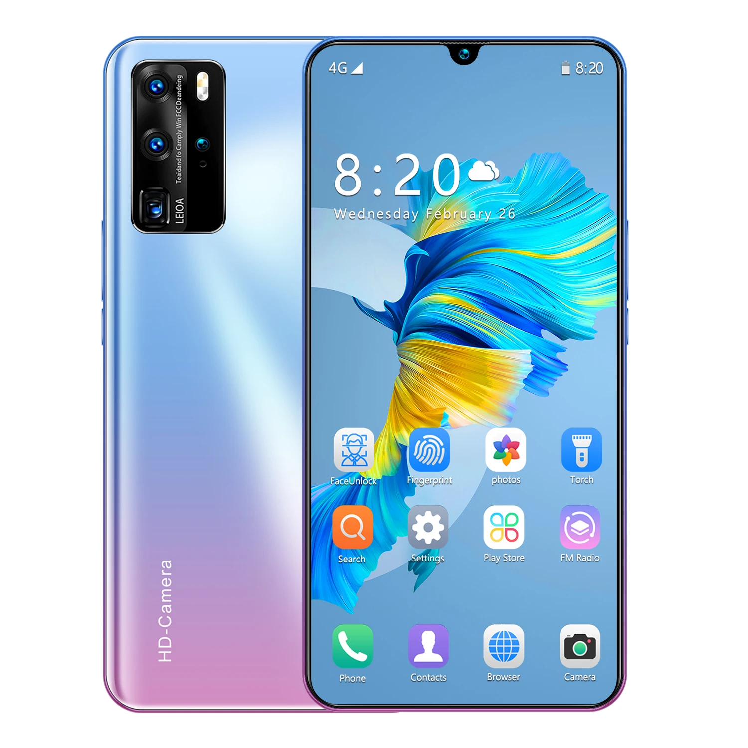 m nuevo p40 pro smartphone 12gb 512gb android teléfonos móviles 7,5 pulgadas  precio barato personalizado smartphone oem/odm teléfono móvil