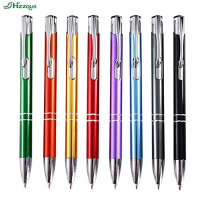 Recycled Click Eco Friendly Pens With High Quality Personalized Promotional Metal Custom Logo Ball Point Ballpoint Gift Pen