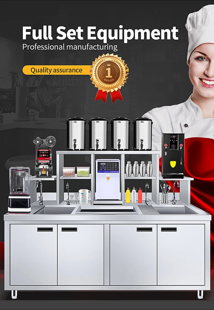 Milk Tea Equipment Bubble Tea Machine Working Station Milk Tea Juice