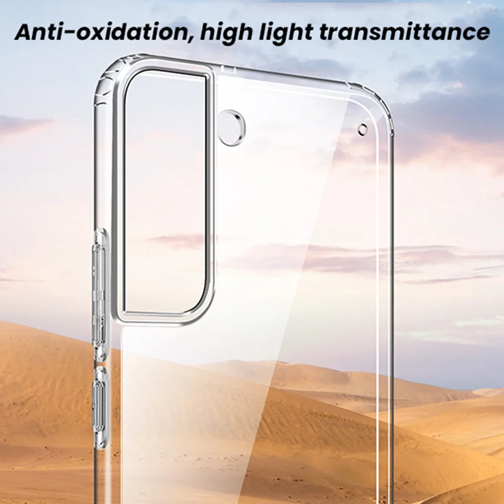 High quality Clear Custom PC+TPU Back Cover Phone bag  High Transparent Mobile Phone Cover Case For Samsung Galaxy S22 Ultra factory