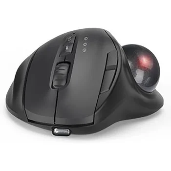 Rechargeable Wireless Mouse Bt 5.0 2.4G Wireless Daul Model  Trackball Mouse for Laptop Tablet PC 2400DPI Adjustment