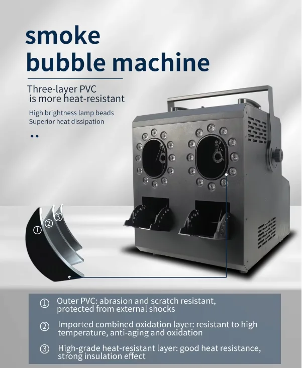 New Arrivals 900W Fog Bubble Machine RGBW 4in2 Smoking Bubble Machine Haze Machine