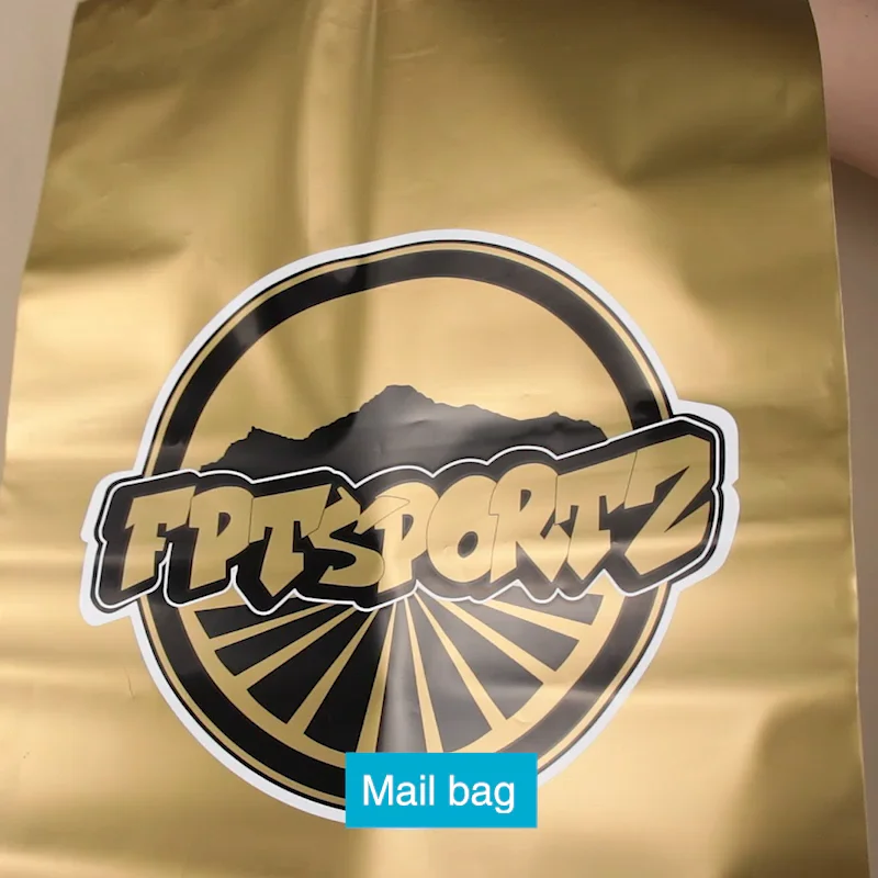 Custom T Shirt Packaging Bags Shipping Customized Mailer Gold Poly