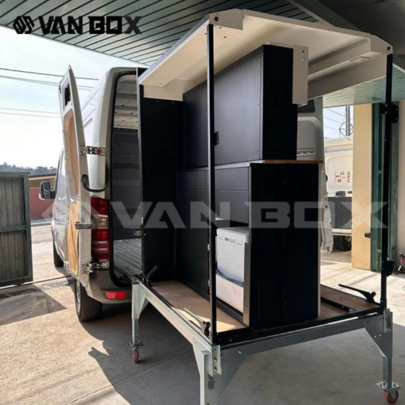 New Factory Custom Box Van Camper Mini  Offroad  Campervan Conversion Travel Wohnmobil Vanbox Modular Conversion Kit for Sale