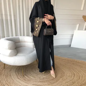 MQ107Luxury Embroidery Muslim Abaya Dress for Women Elegant Eid Arab Female Dubai