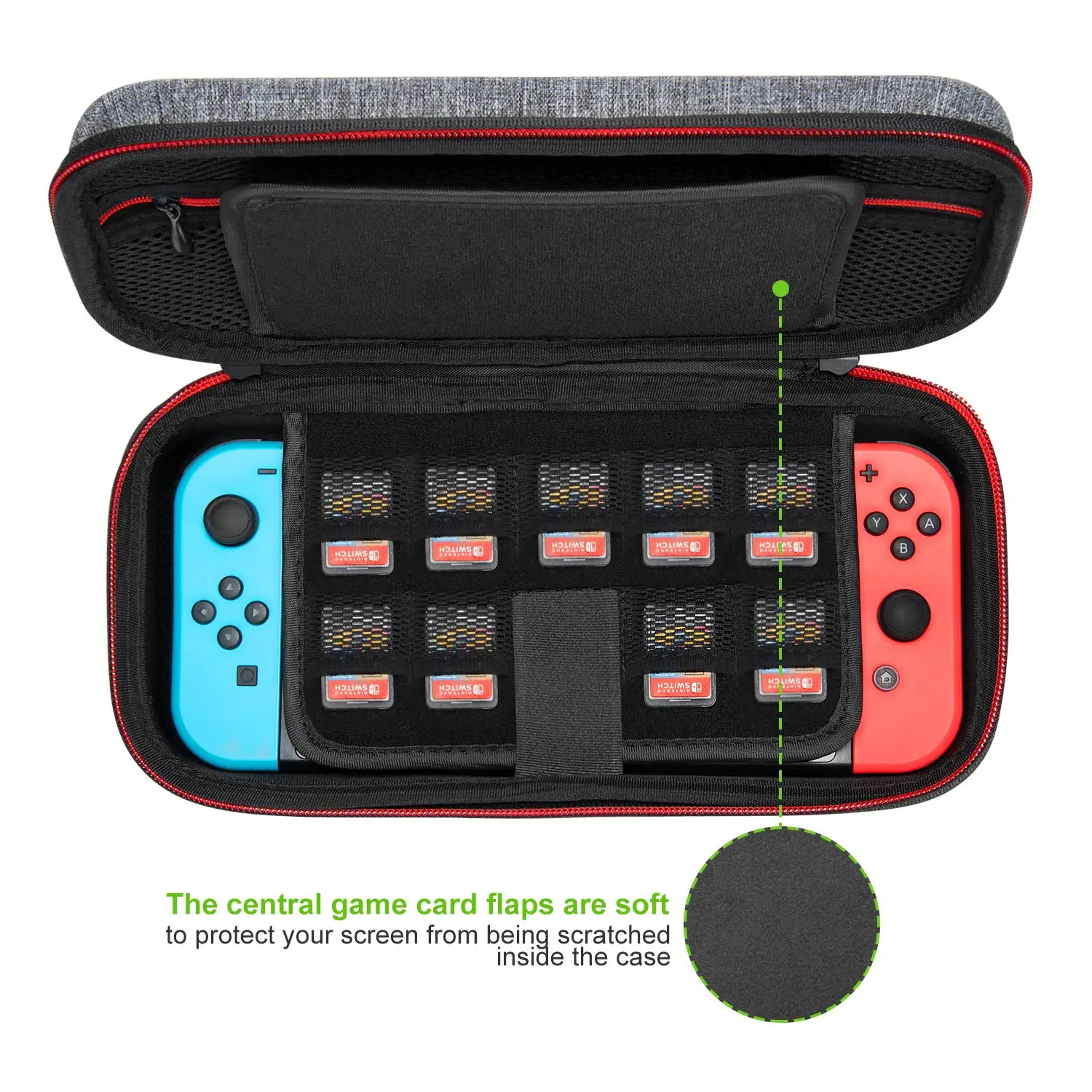 Чехол для видеоигр Nintendo Switch из водонепроницаемой ЭВА с тканевой поверхностью на заказ
