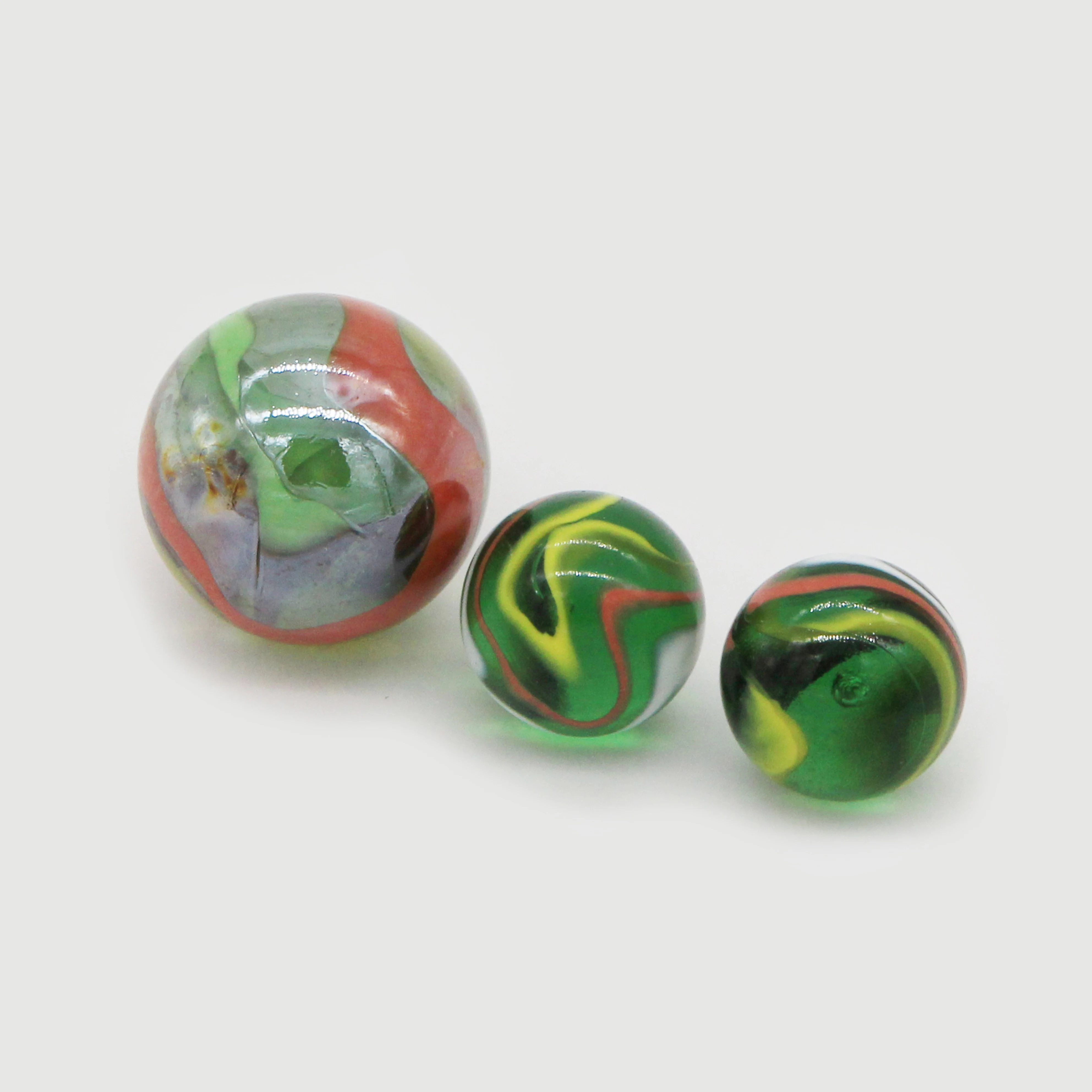 Decorative Round Twisted Colored Glass Marble Balls