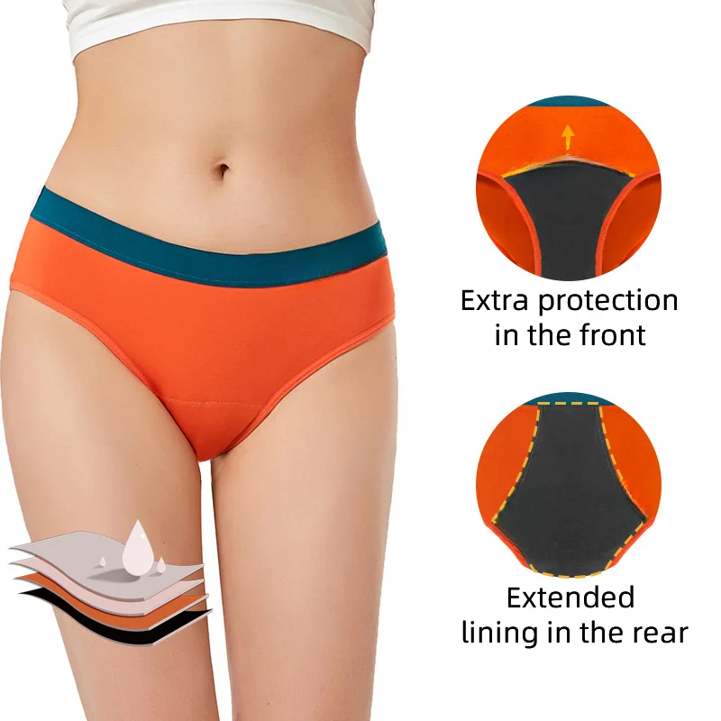 Teen period brief front view